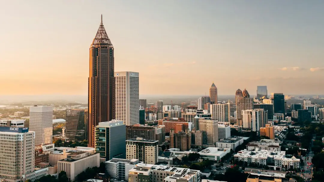 Atlanta Real Estate Market City view of Atlanta, Georgia.