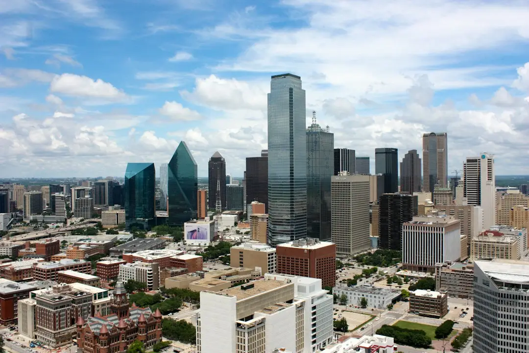 Dallas Real Estate Market City view of Dallas, Texas.