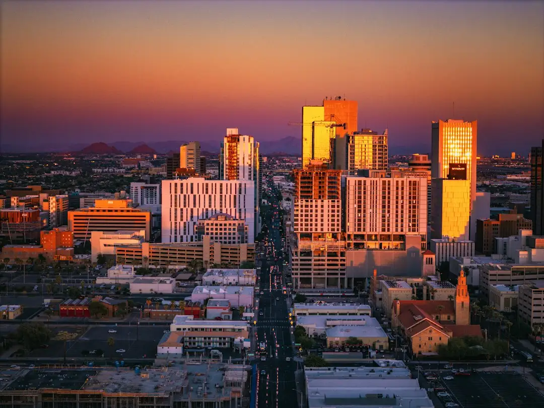 Phoenix Real Estate Market City view of Phoenix, Arizona.