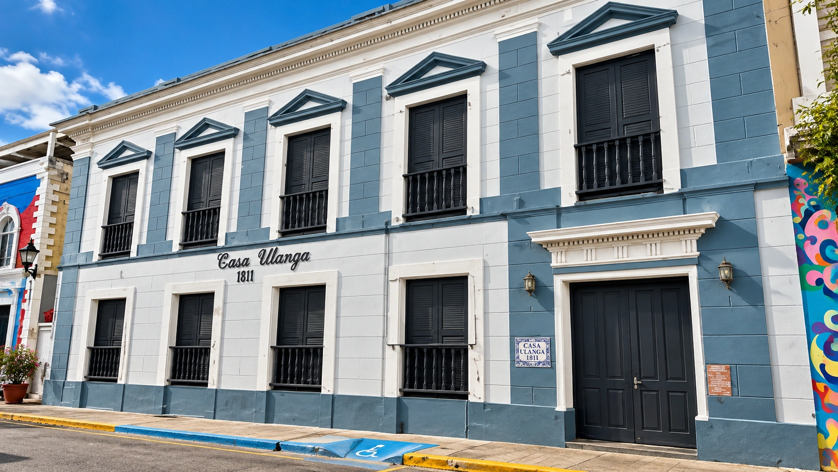 Historic Casa Ulanga building in downtown Arecibo, Puerto Rico.