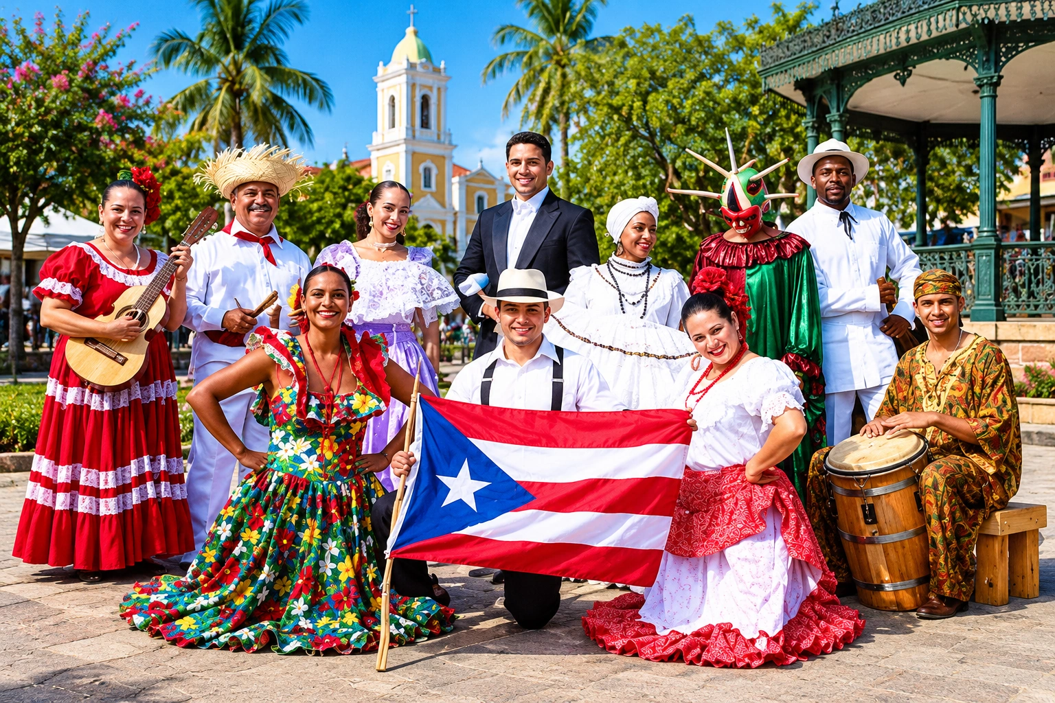 Community festival and cultural celebration in Arroyo, Puerto Rico.