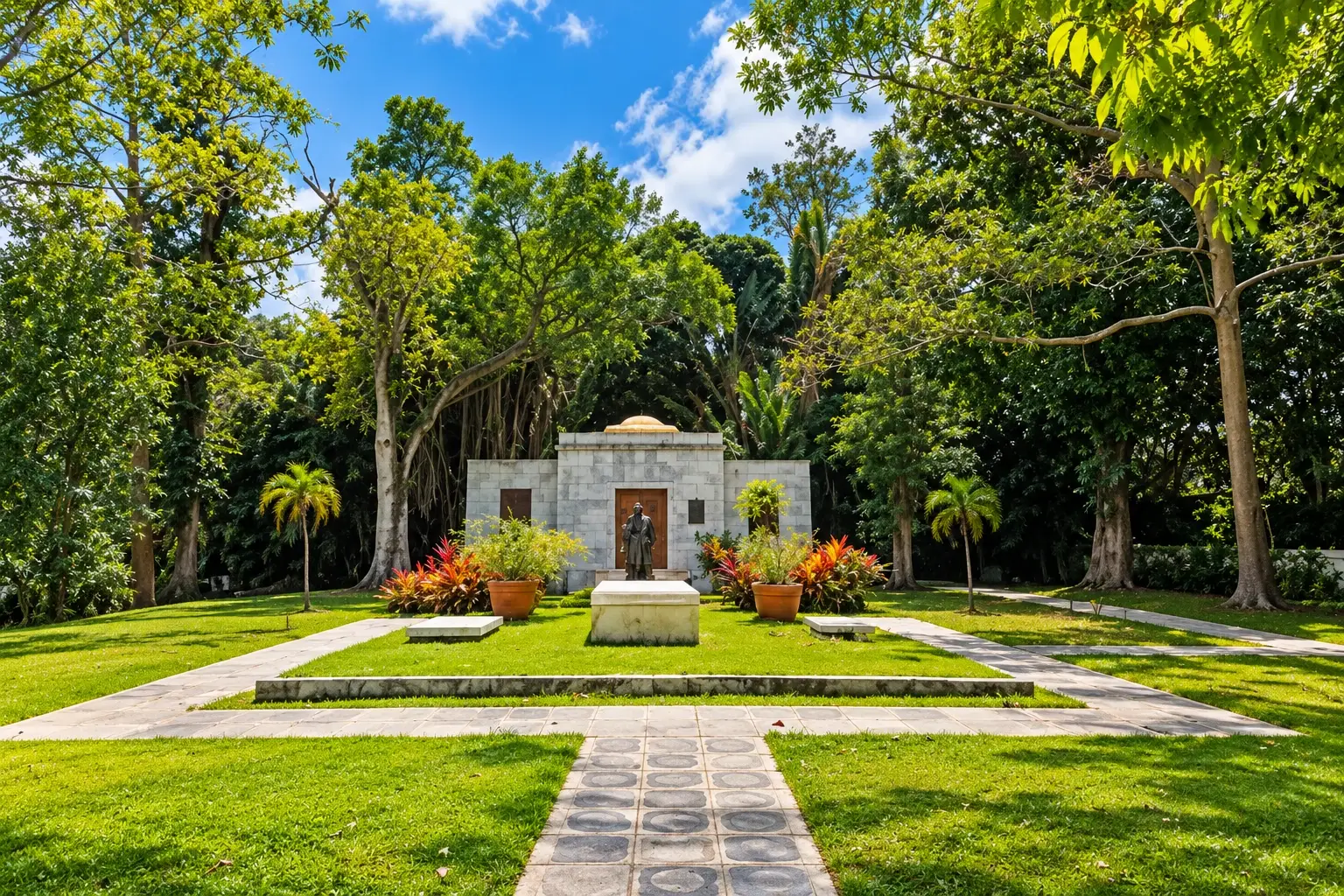 Mausoleo de la Familia Muñoz Rivera memorial in Barranquitas, Puerto Rico.