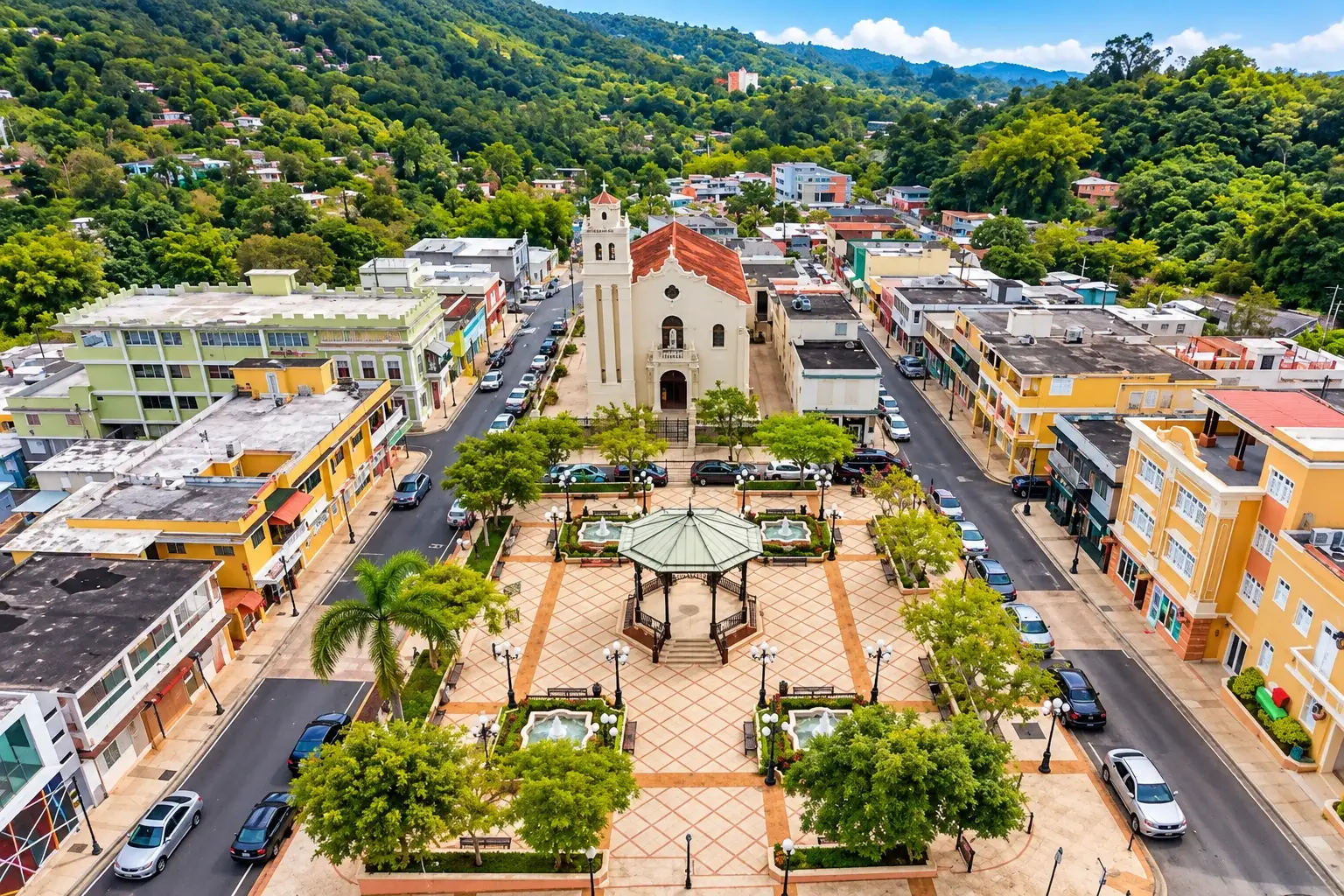 Plaza de Recreo Monseñor Miguel A. Mendoza in Barranquitas, Puerto Rico.