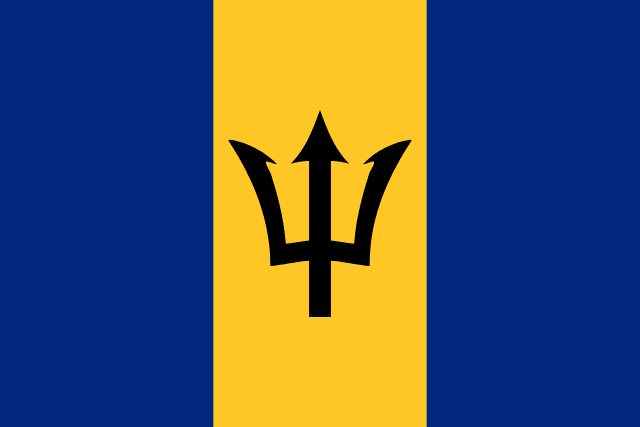 Flag of Barbados Flag of Barbados.