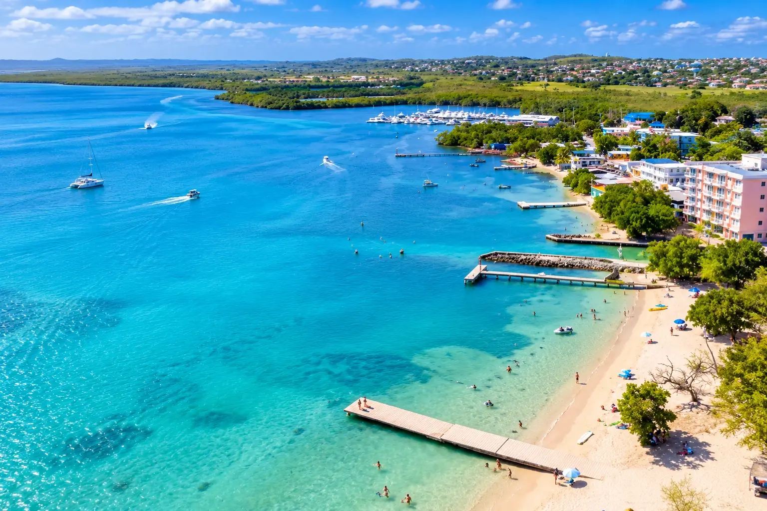 Boquerón Beach tourism and vacation rental area in Cabo Rojo, Puerto Rico.