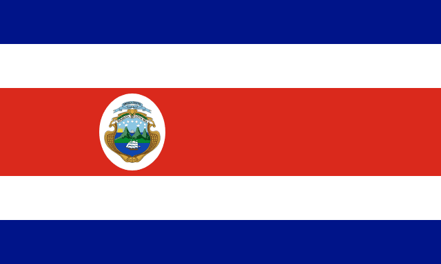 Flag of Costa Rica Flag of Costa Rica.