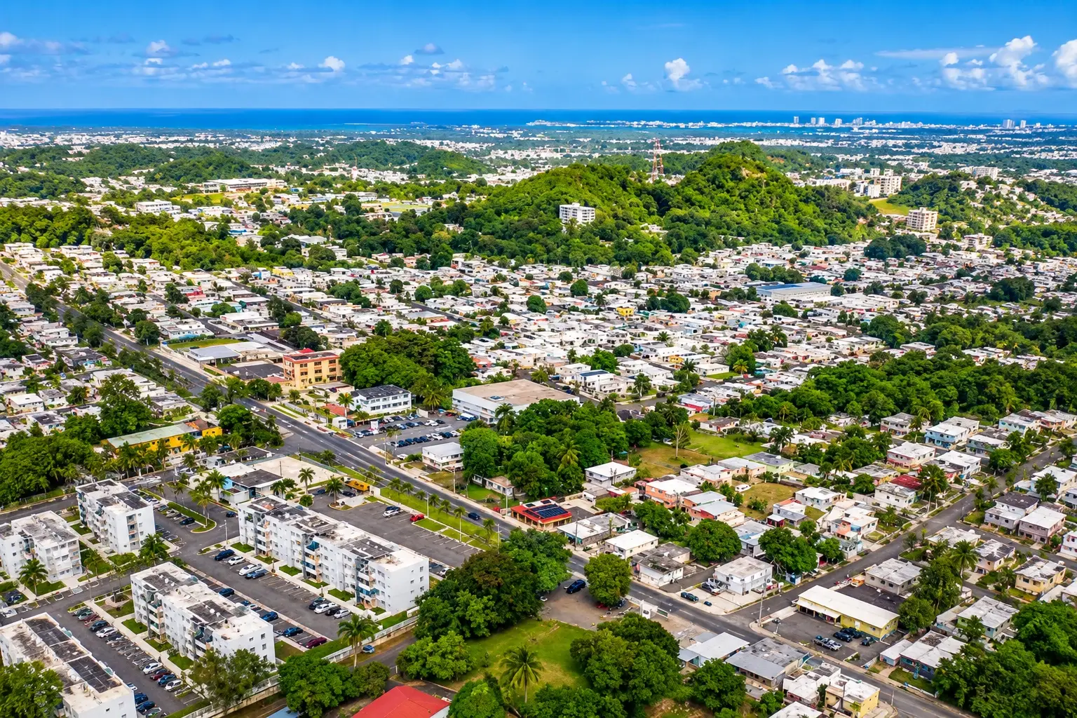 Residential community in Hato Tejas, Bayamón, Puerto Rico.