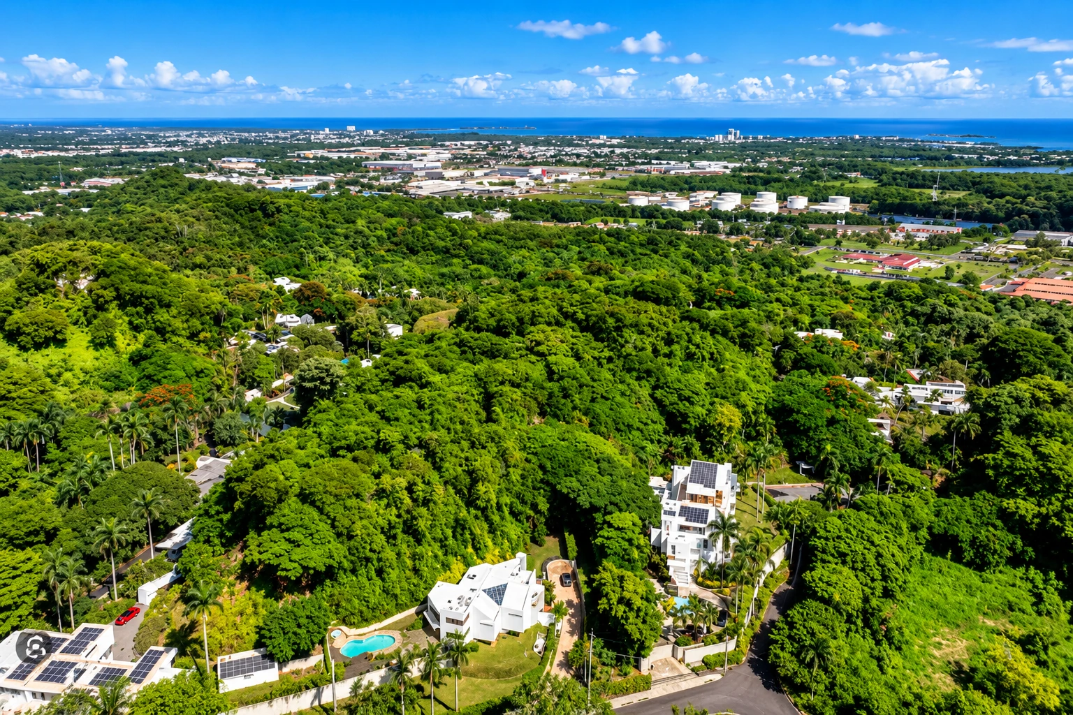 Residential neighborhood in Juan Sánchez, Bayamón, Puerto Rico.